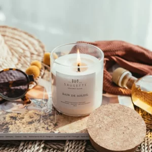 Bougie artisanale - Bain de soleil