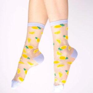 Chaussettes transparentes - Citron