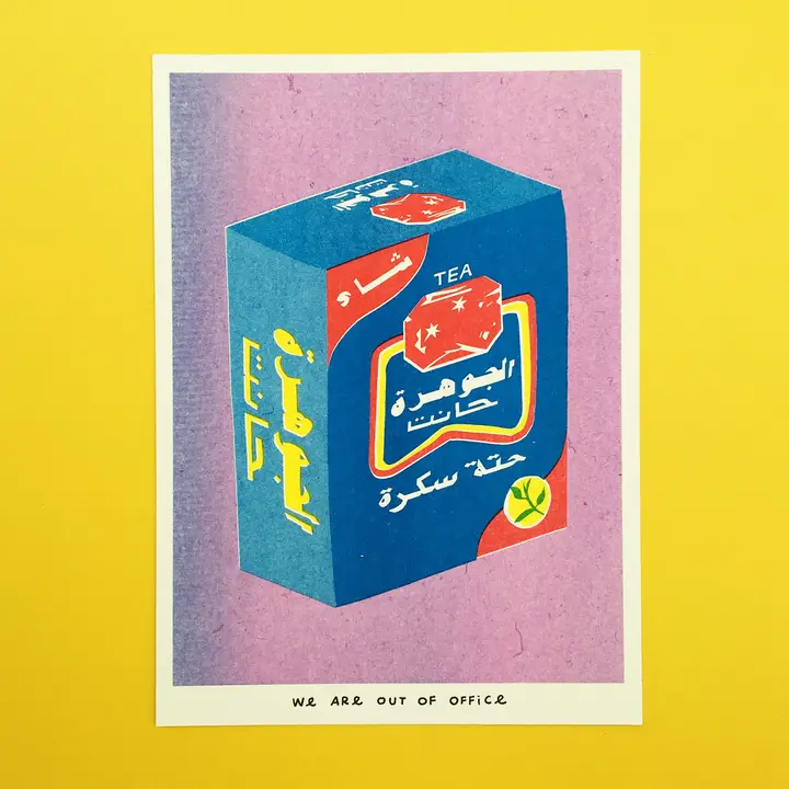 Risographie – Boite de thé
