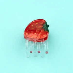 Mini pince à cheveux - Fraise