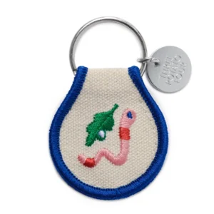 Porte-clés brodé - Worm
