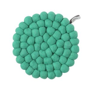 Dessous de plat en laine - vert intense