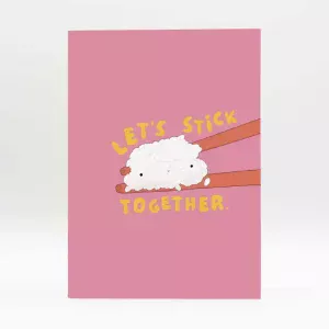 Carte Postale - Let's Stick Together