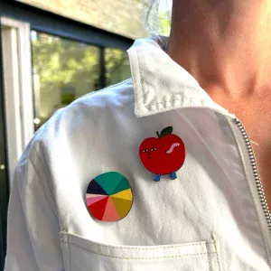 Pin's en bois - Roue Chromatique