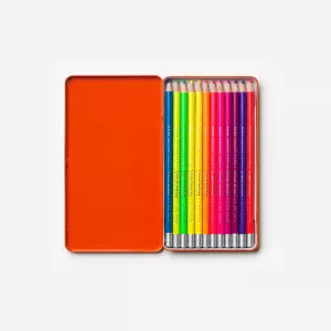 Set de 12 crayons de couleur - néon