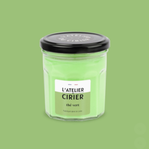 Bougie pot de confiture - Thé Vert