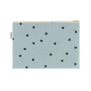 Pochette Lili - Coeur bleu spray