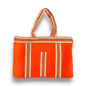 Grand sac en nylon recyclé - orange