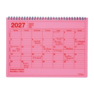 Calendrier 2027 M - Rose neon