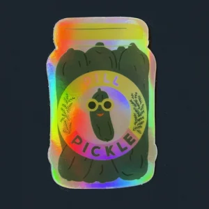 Stickers holographique cornichons