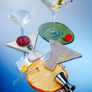 set de 4 serviettes de table en lin - Martini