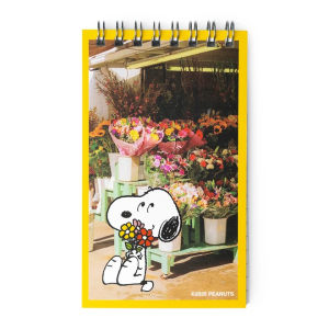 Bloc Notes - Bouquet de fleurs Snoopy