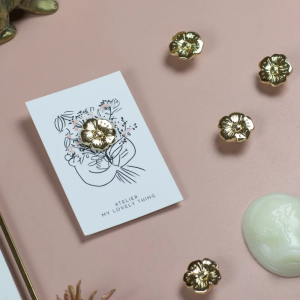 Pins - Bouton d'or laiton