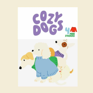 Lot de stickers - Cozy dogs