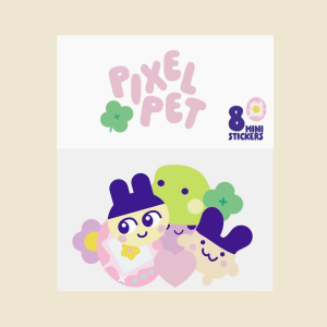 Lot de stickers - Pixel pet