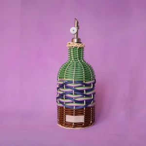 Huilier tissé vert