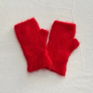 Mitaines en alpaga - Rouge