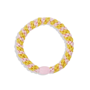 Élastique pour cheveux – Mix jaune et rose