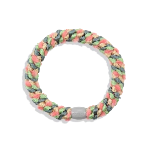 Élastique pour cheveux – Mix Vert Rose sable argenté