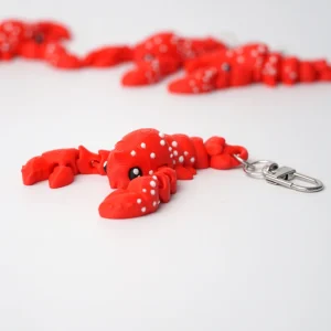 Porte-clés anti-stress articulé homard