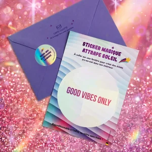 Sticker Suncatcher - Good vibes only