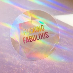 Sticker Suncatcher - Fucking fabulous
