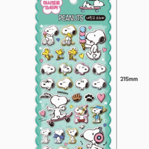 Stickers réutilisables en relief Snoopy