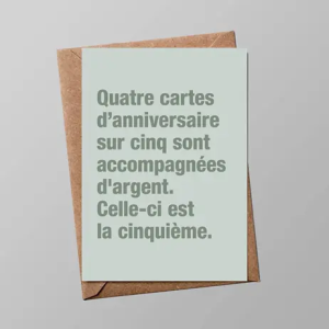 Carte postale - Quatre cartes d'anniversaire