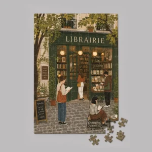 Puzzle en bois 100 pièces - Librairie