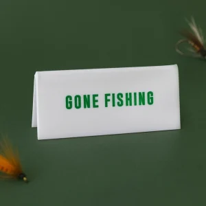 Écriteau - Gone fishing