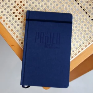 Carnet ligné A5 - Toile du Marais bleu nuit