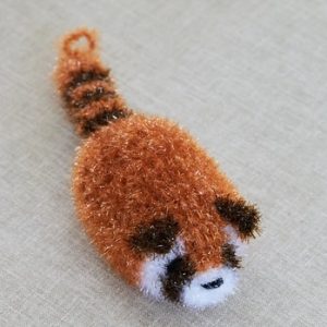 Éponge coréenne à récurer - panda roux