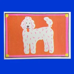 Affiche Risographie - Caniche