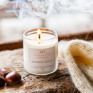 Bougie naturelle - Marrons Chauds