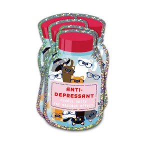 Stickers "anti-depressant cats"
