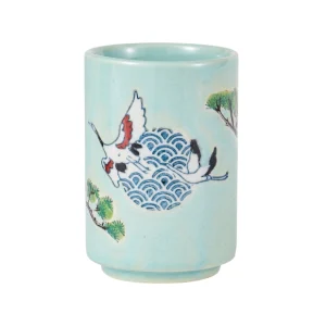 Tasse à thé yunomi - Grues japonaises