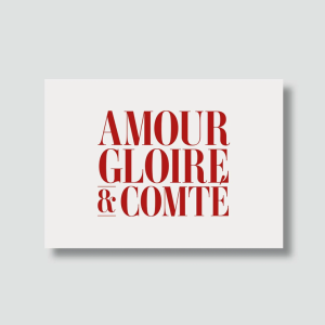Carte Postale - Amour Gloire & Comté