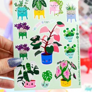 planche d'autocollants - Plantes